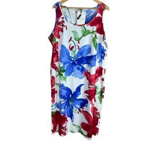 NWT Marina Rinaldi Plus Size Dress Alida 18  Made in Italy Coastal Beach